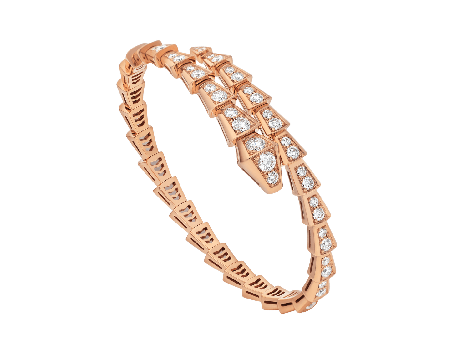 BRACELET BVLGARI SERPENTI VIPER DIAMONDS ROSE GOLD