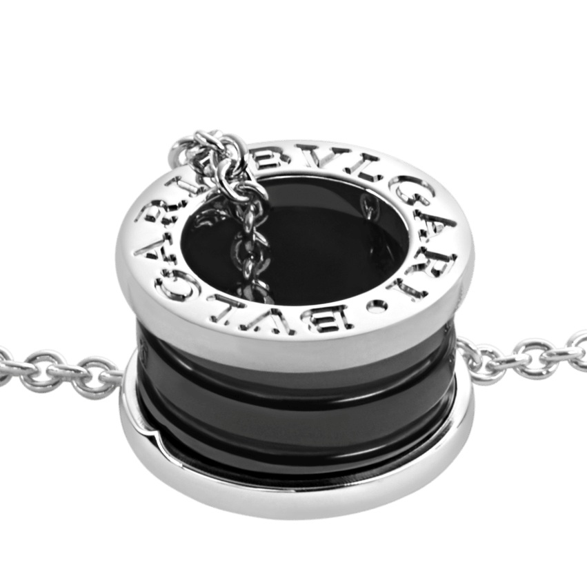 COLLIER BVLGARI B.ZERO1 CERAMIC NOIR WHITE GOLD