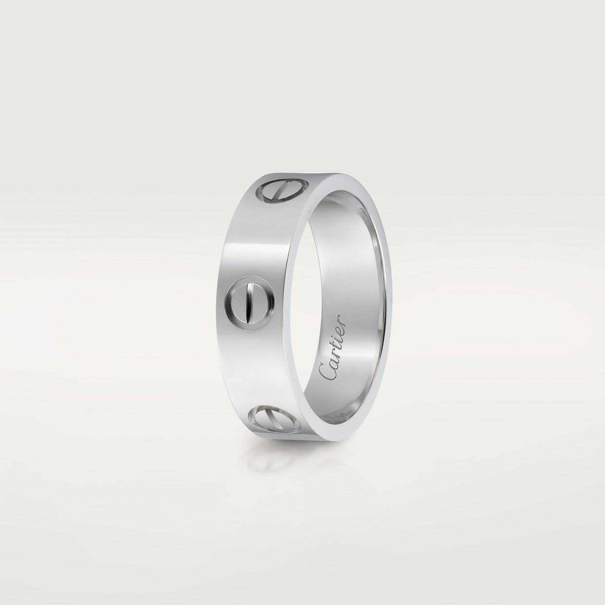 BAGUE CARTIER LOVE MODÈLE CLASSIQUE WHITE GOLD