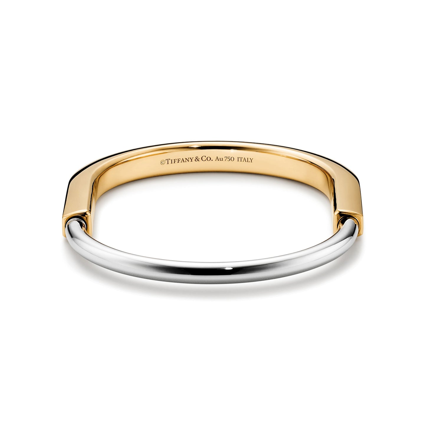 BRACELET TIFFANY & CO LOCK WHITE GOLD ET GOLD