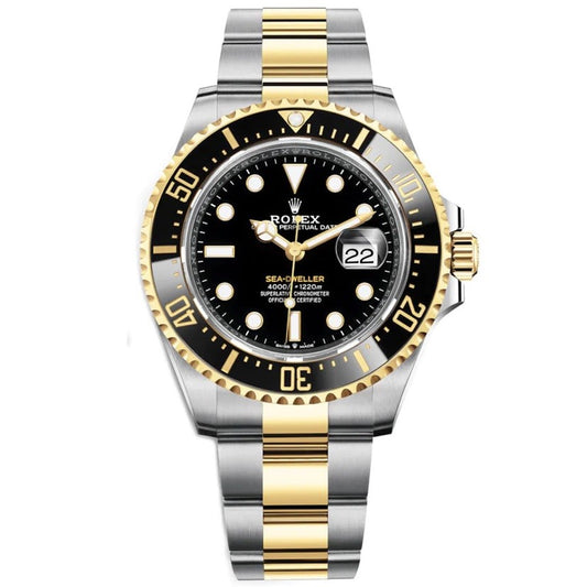 ROLEX SUBMARINER DATE BLACK AND GOLD