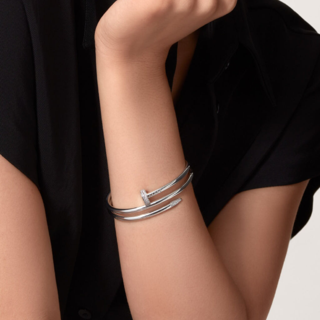 BRACELET LECLOU DOUBLE TOURS DIAMONDS