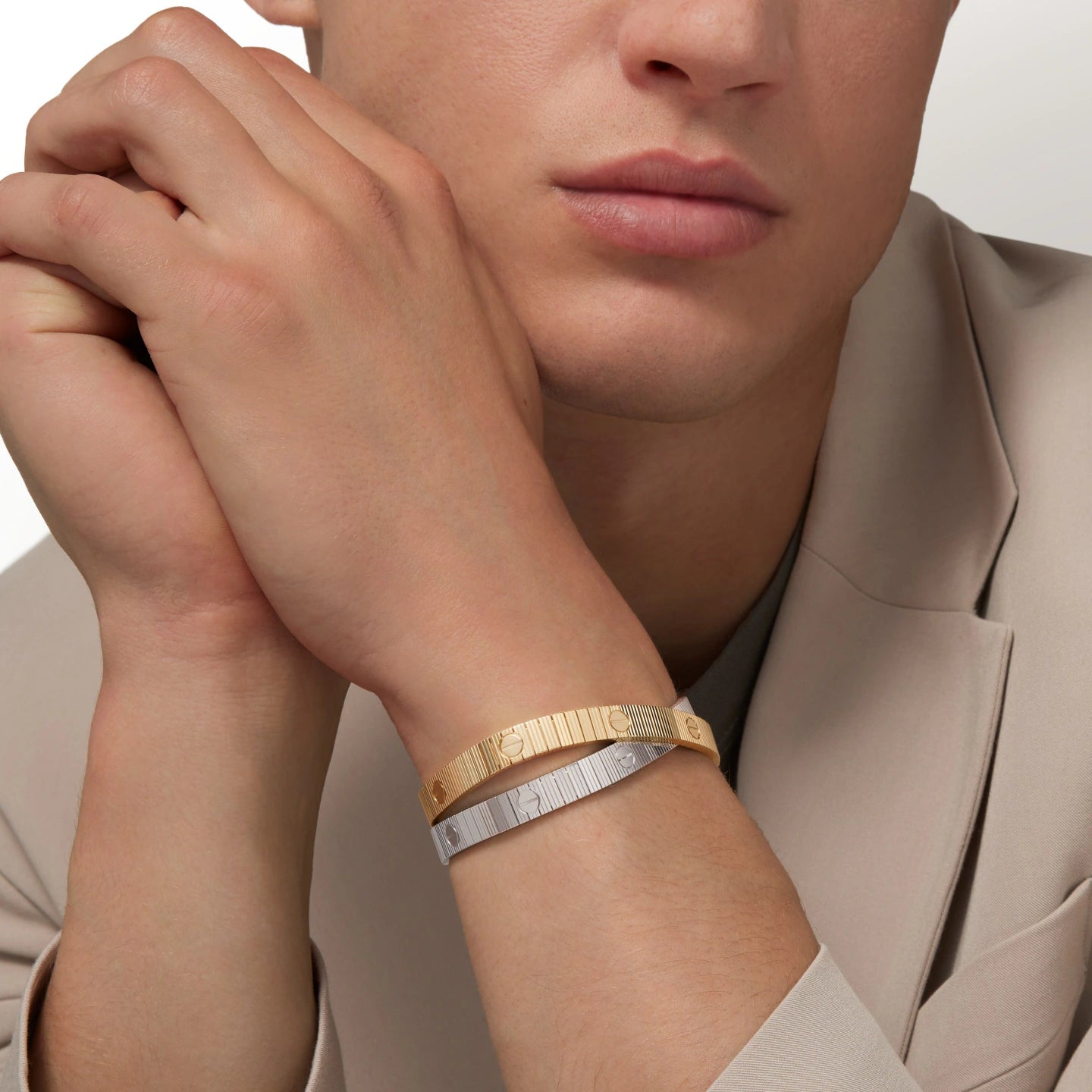 BRACELET LOVE UNLIMITED SOUPLE-WHITE GOLD