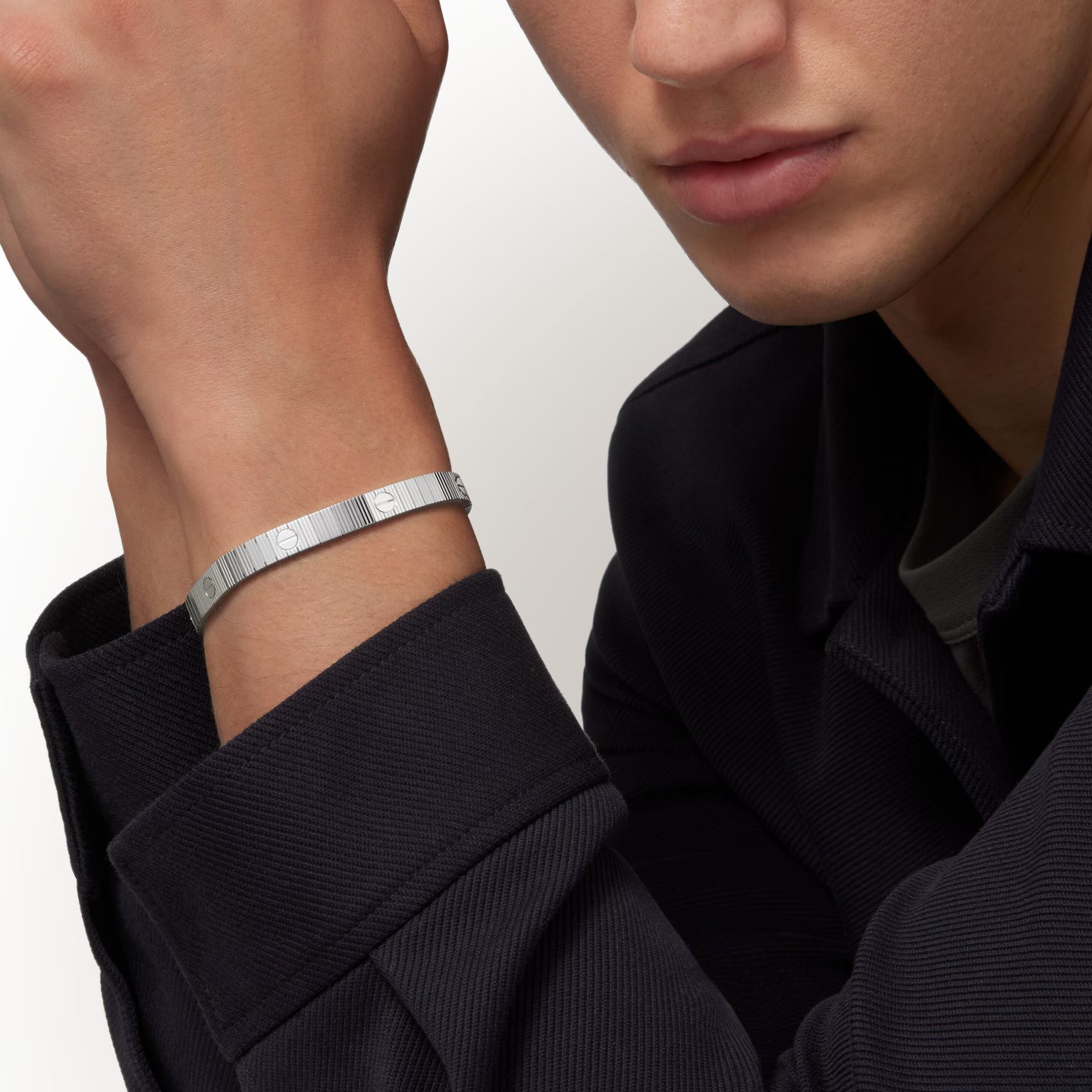 BRACELET LOVE UNLIMITED SOUPLE-WHITE GOLD