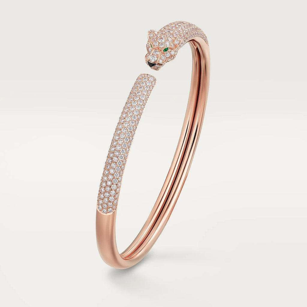 BRACELET PANTHÈRE PETIT MODÈLE PAVÉ