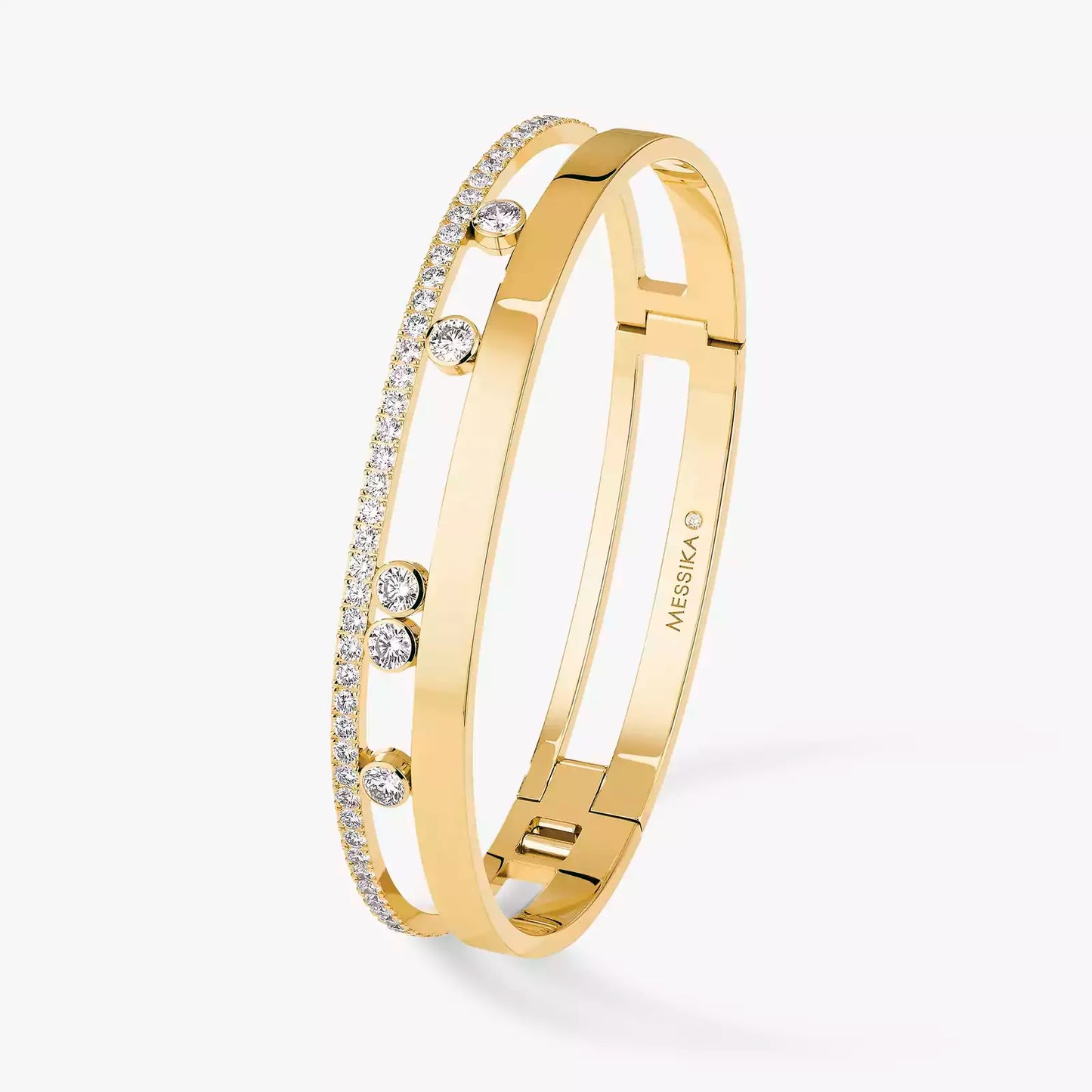 BRACELET MESSIKA BANGLE MOVE ROMANE GM GOLD