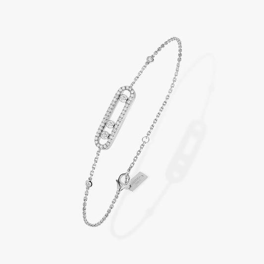 GOURMETTE MESSIKA BABY MOVE PAVÉ WHITE GOLD