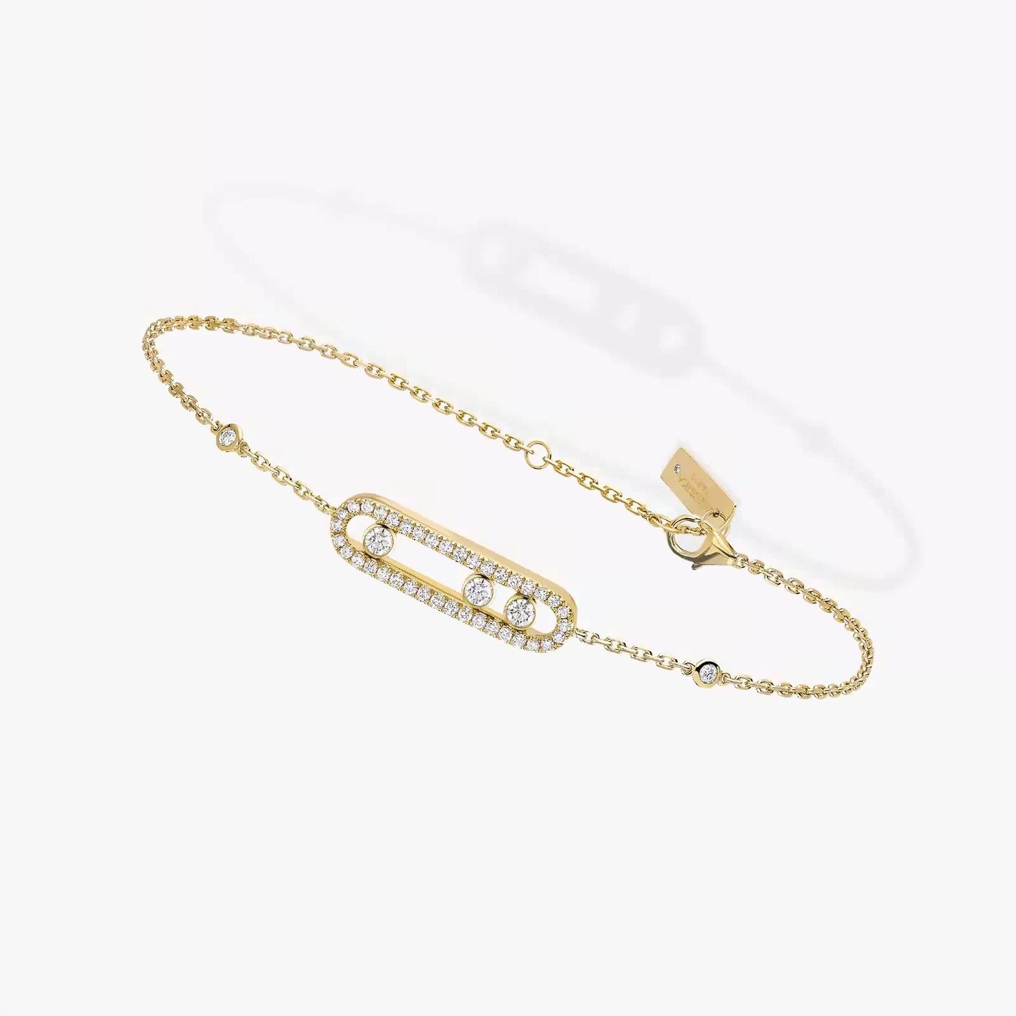 GOURMETTE MESSIKA BABY MOVE PAVÉ GOLD