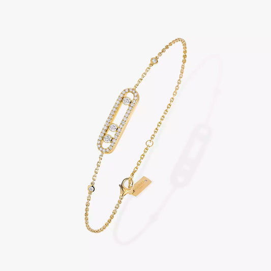 GOURMETTE MESSIKA BABY MOVE PAVÉ GOLD