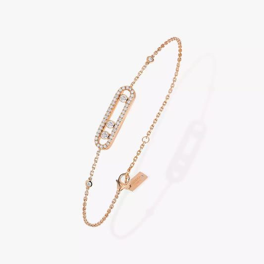 GOURMETTE MESSIKA BABY MOVE PAVÉ ROSE GOLD