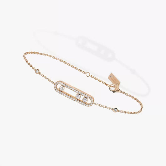 GOURMETTE MESSIKA BABY MOVE PAVÉ ROSE GOLD