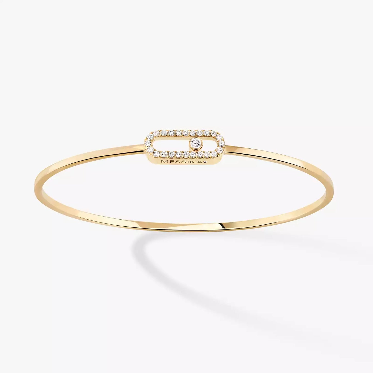 MESSIKA MOVE UNO PAVÉ FLEX BANGLE MM GOLD