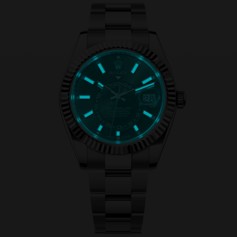 ROLEX SKY DWELLER GREY-BLACK