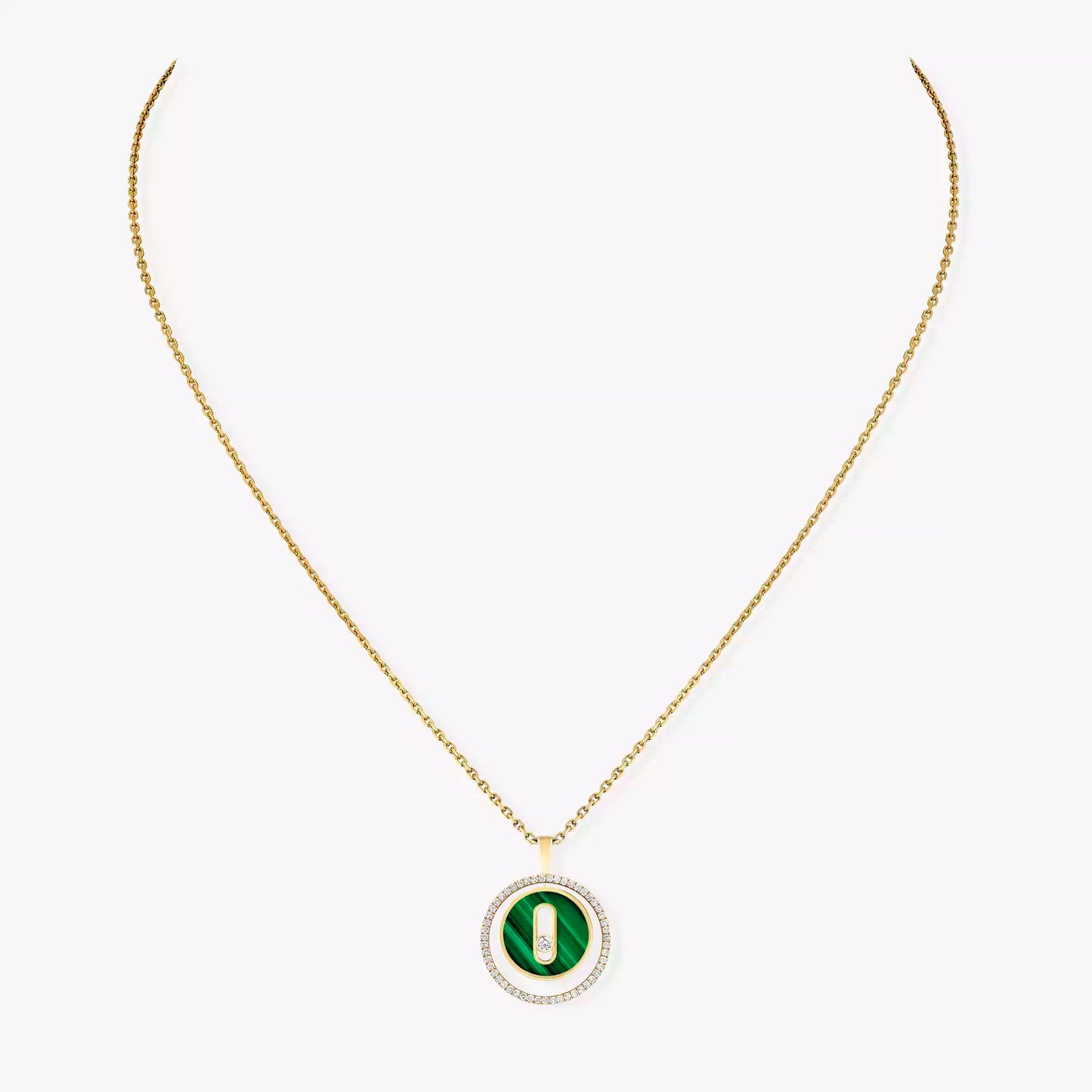 COLLIER MESSIKA LUCKY MOVE SM MALACHITE GOLD