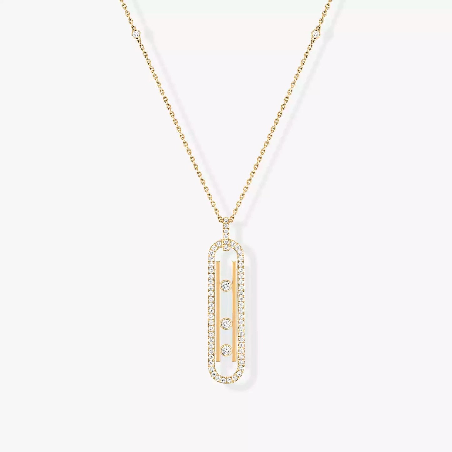 COLLIER MESSIKA MOVE 10TH SM NECKLACE DIAMONDS GOLD