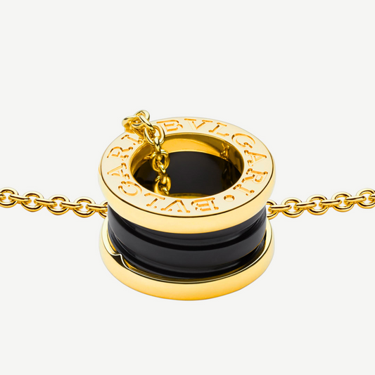 COLLIER BVLGARI B.ZERO1 CERAMIC NOIR GOLD