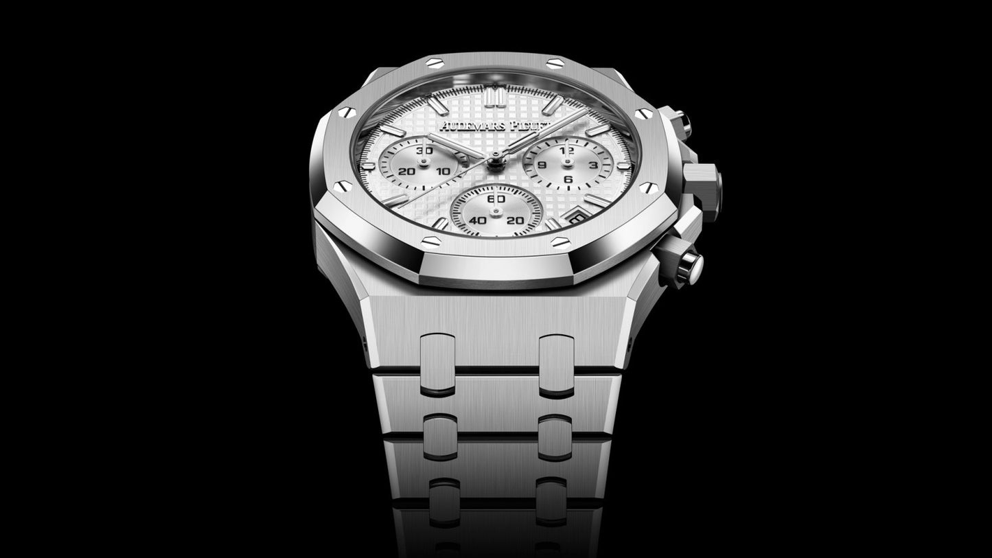 AP ROYAL OAK 3B GREY AND WHITE