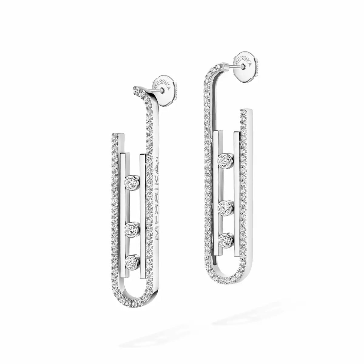 COLLIER+BOUCLE D'OREILLERS MESSIKA "MOVE 10TH SM" DIAMONDS WHITE GOLD