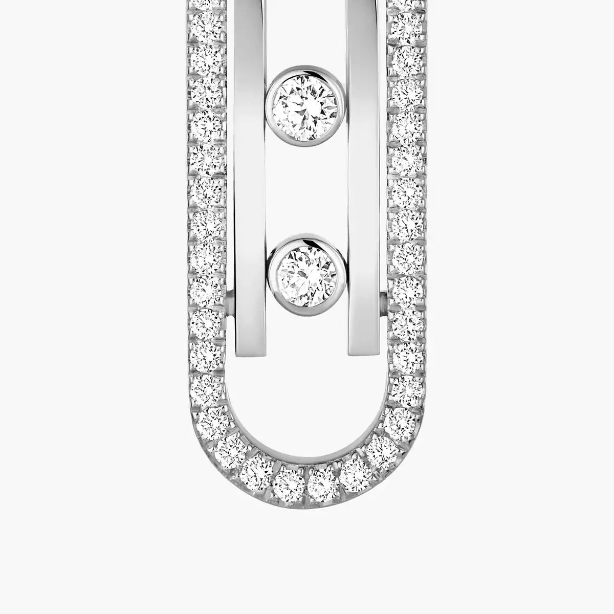COLLIER+BOUCLE D'OREILLERS MESSIKA "MOVE 10TH SM" DIAMONDS WHITE GOLD