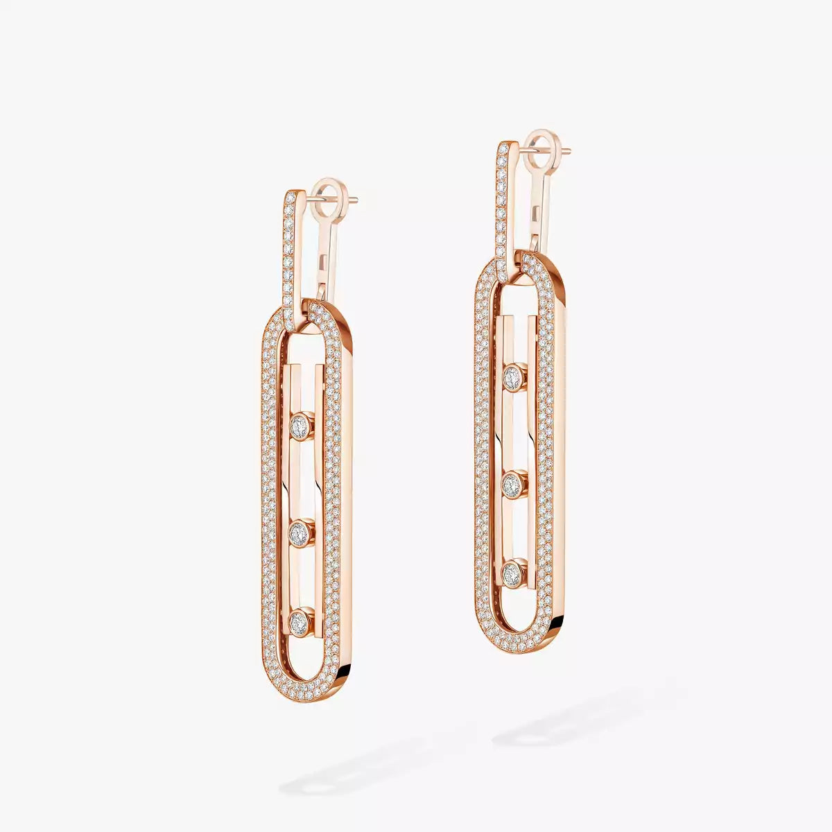 COLLIER+BOUCLE D'OREILLERS MESSIKA "MOVE 10TH SM" ROSE GOLD