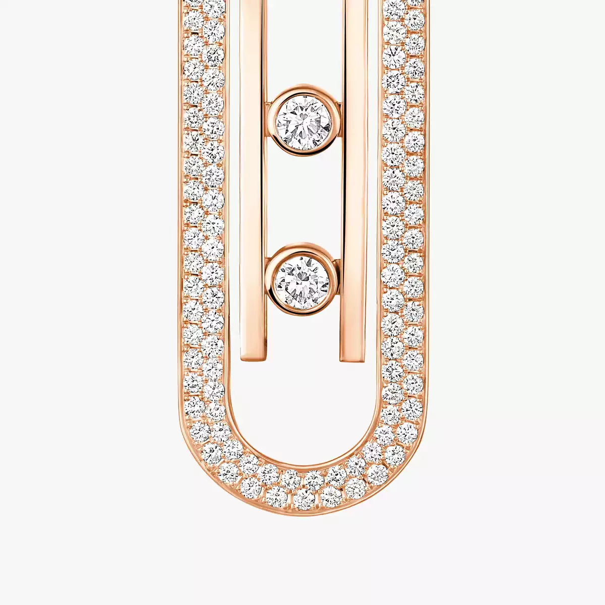 COLLIER+BOUCLE D'OREILLERS MESSIKA "MOVE 10TH SM" ROSE GOLD