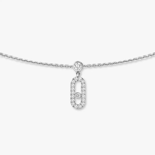 COLLIER MESSIKA CHOKER MOVE UNO PAMPILLE PAVE WHITE GOLD