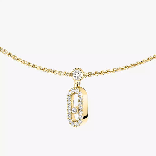 COLLIER MESSIKA CHOKER MOVE UNO PAMPILLE PAVE GOLD