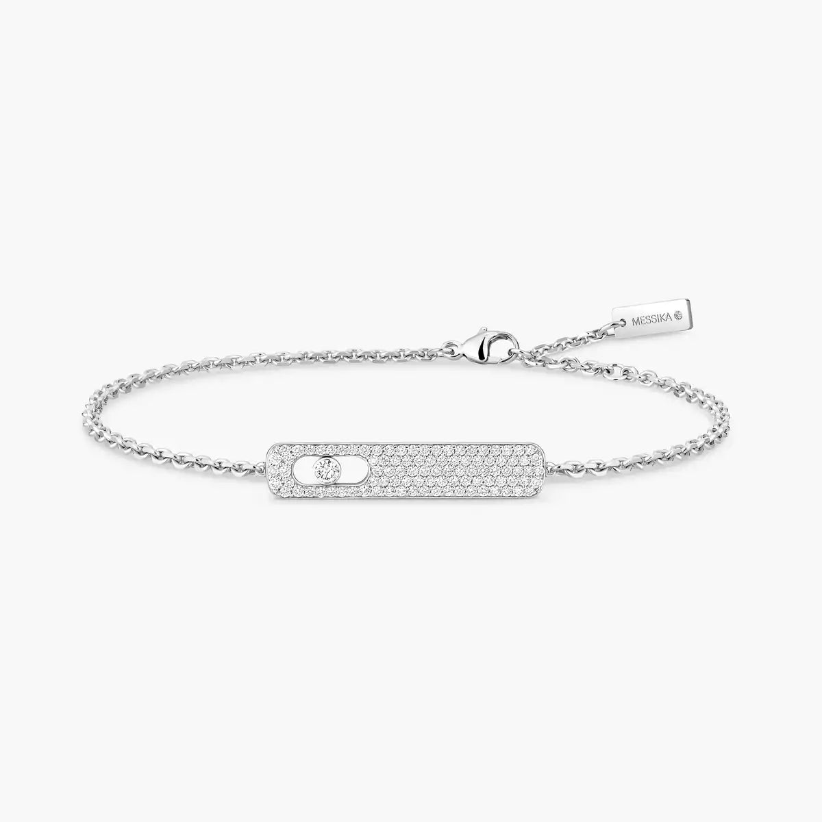 GOURMETTE MESSIKA MY FIRST DIAMOND PAVE WHITE GOLD