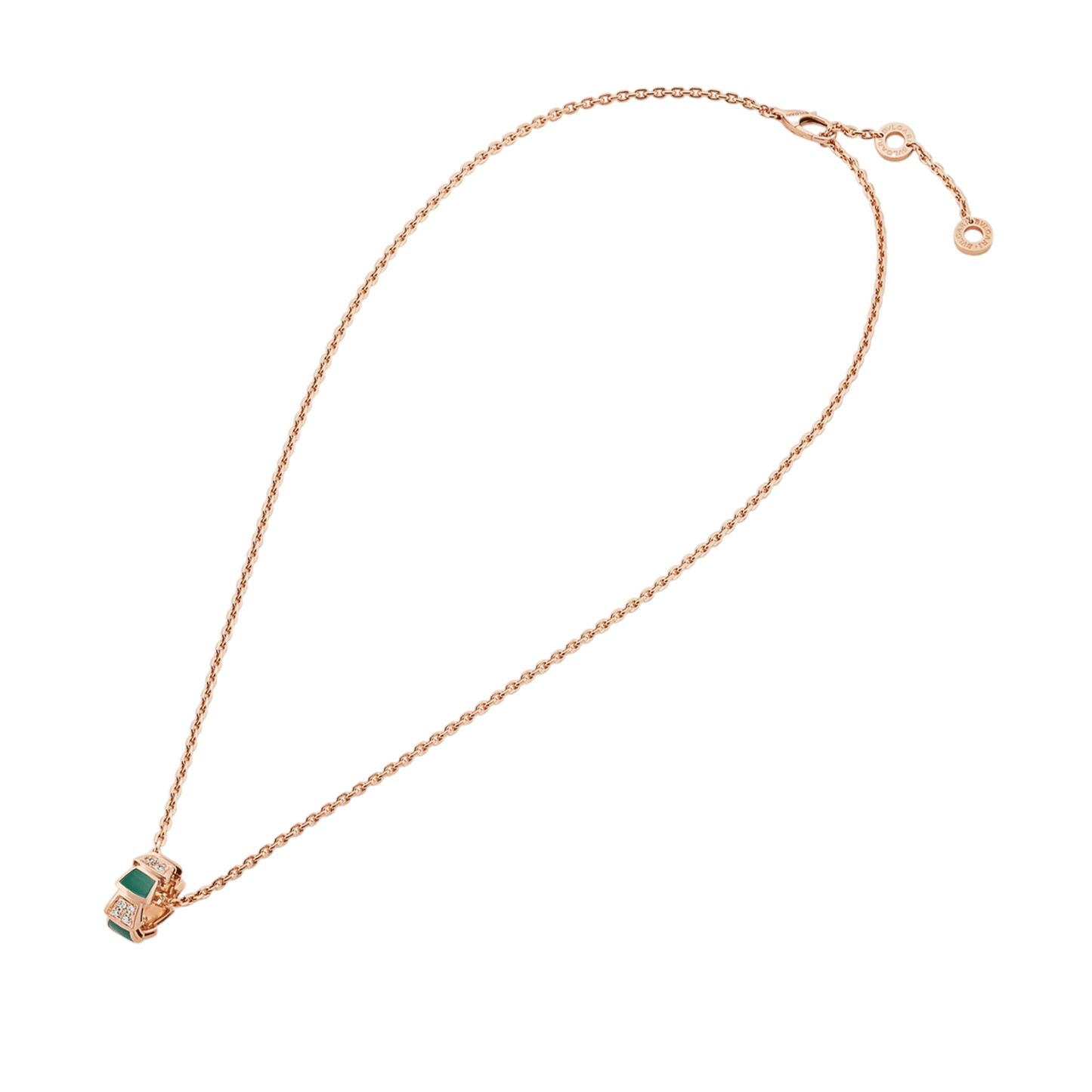 COLLIER BVLGARI VIPER VERT MALACHITE-ROSE-GOLD
