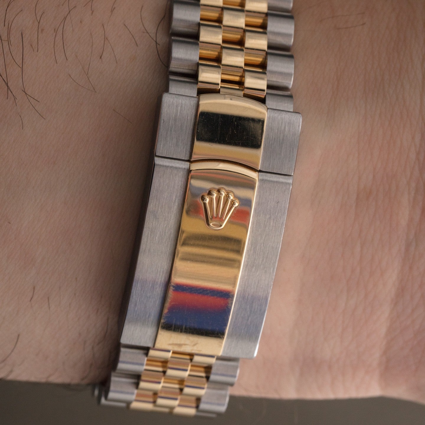 ROLEX SKY DWELLER GREY-GOLD-WHITE JUBILEE