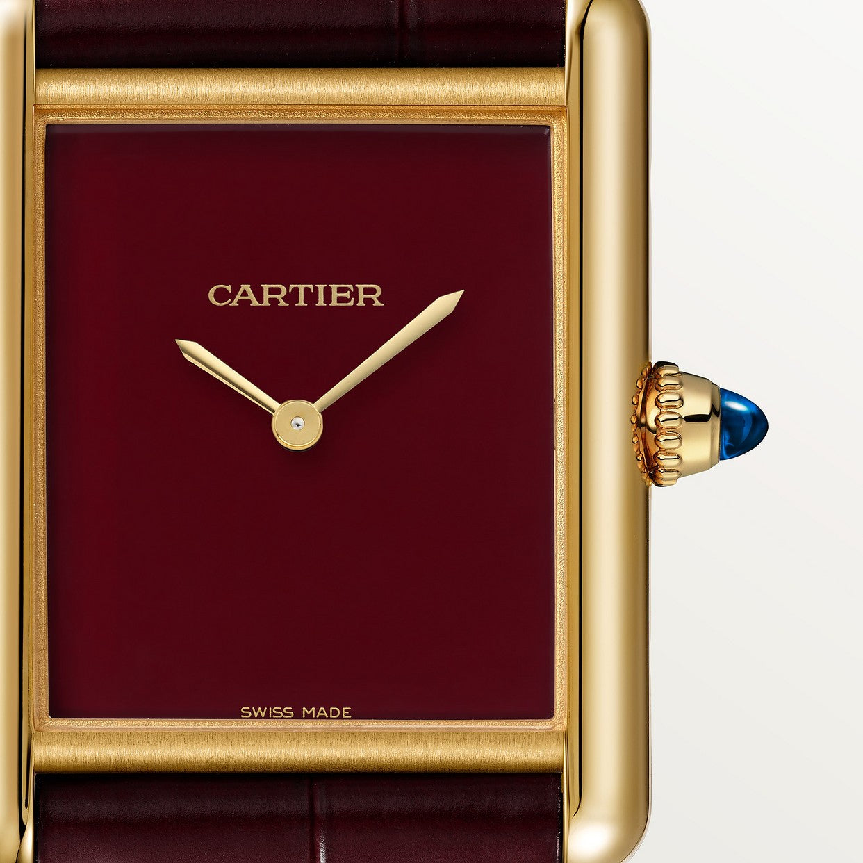 CARTIER TANK MUST LOUIS SEMI-MAT-ROUGE