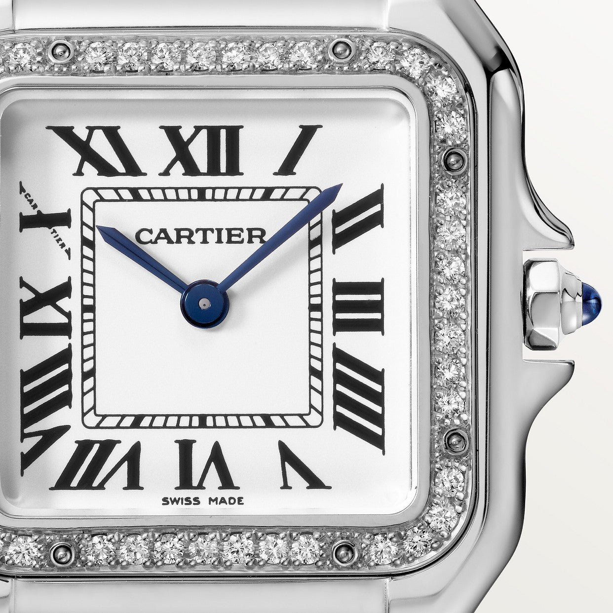 CARTIER PANTHERE ARGENTÉ AVEC STRASS