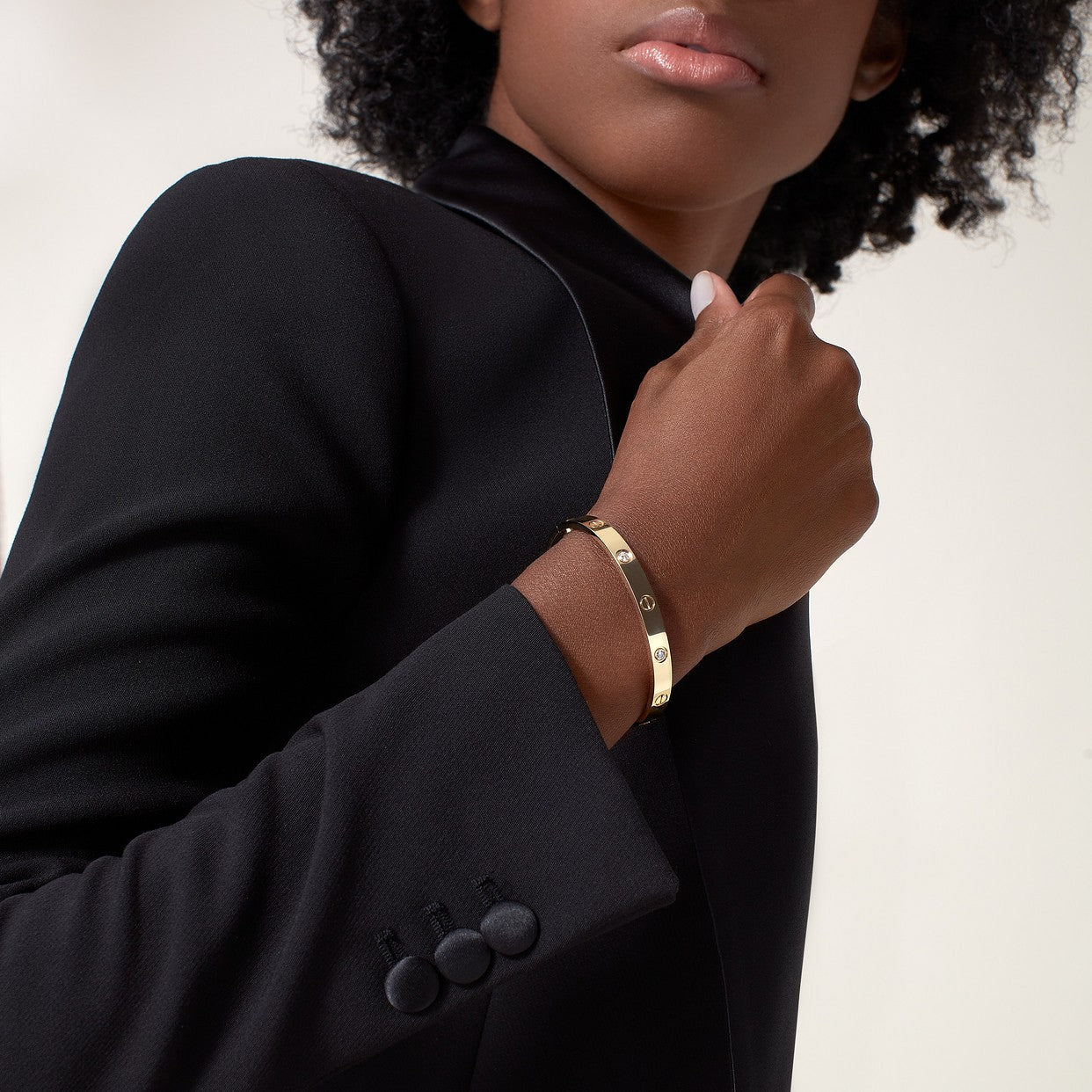 BRACELET CARTIER LOVE GOLD 4 DIAMONDS