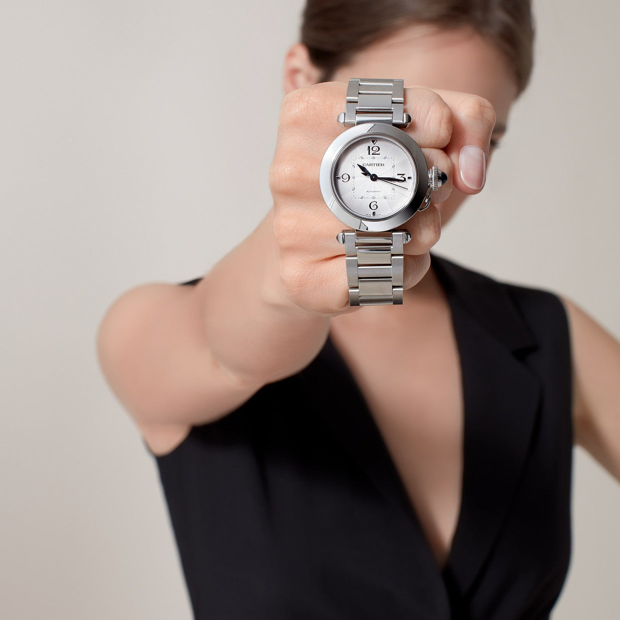 CARTIER PASHA ARGENTÉ