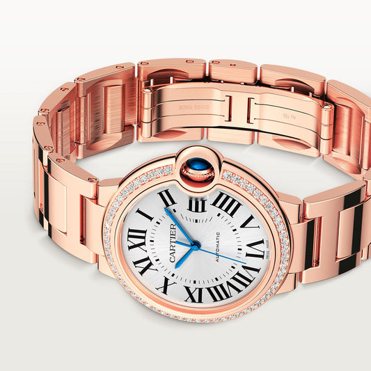 CARTIER BALLON BLEU OR ROSE AVEC STRASS
