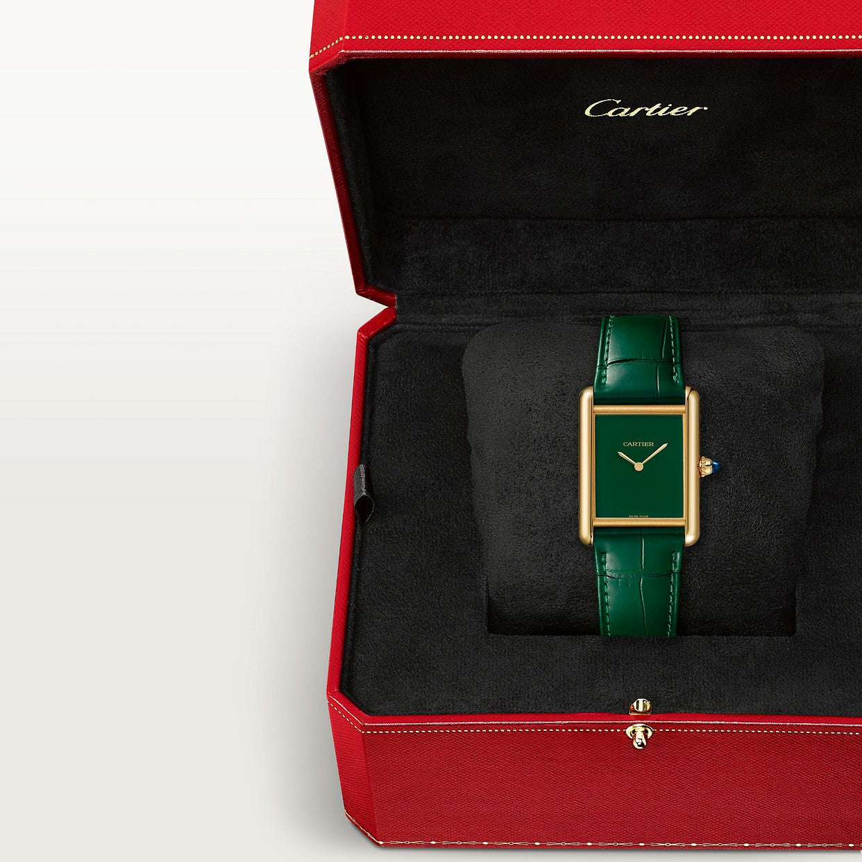 CARTIER TANK MUST LOUIS SEMI-MAT-VERT