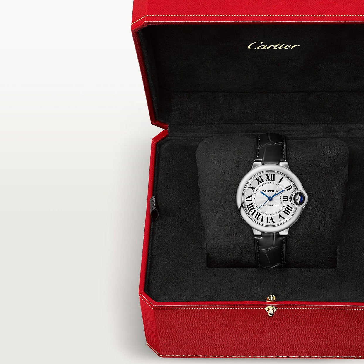 CARTIER BALLON BLEU EN ALLIGATOR NOIR