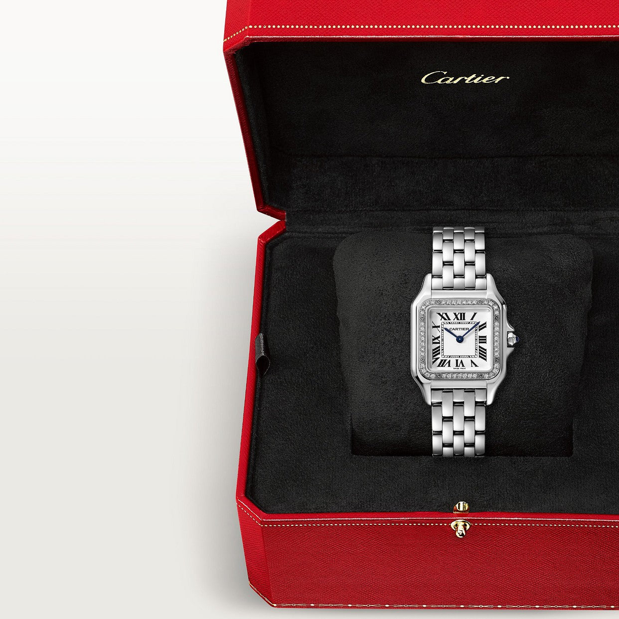 CARTIER PANTHERE ARGENTÉ AVEC STRASS