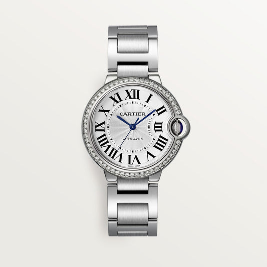 CARTIER BALLON BLEU ARGENTÉ AVEC STRASS