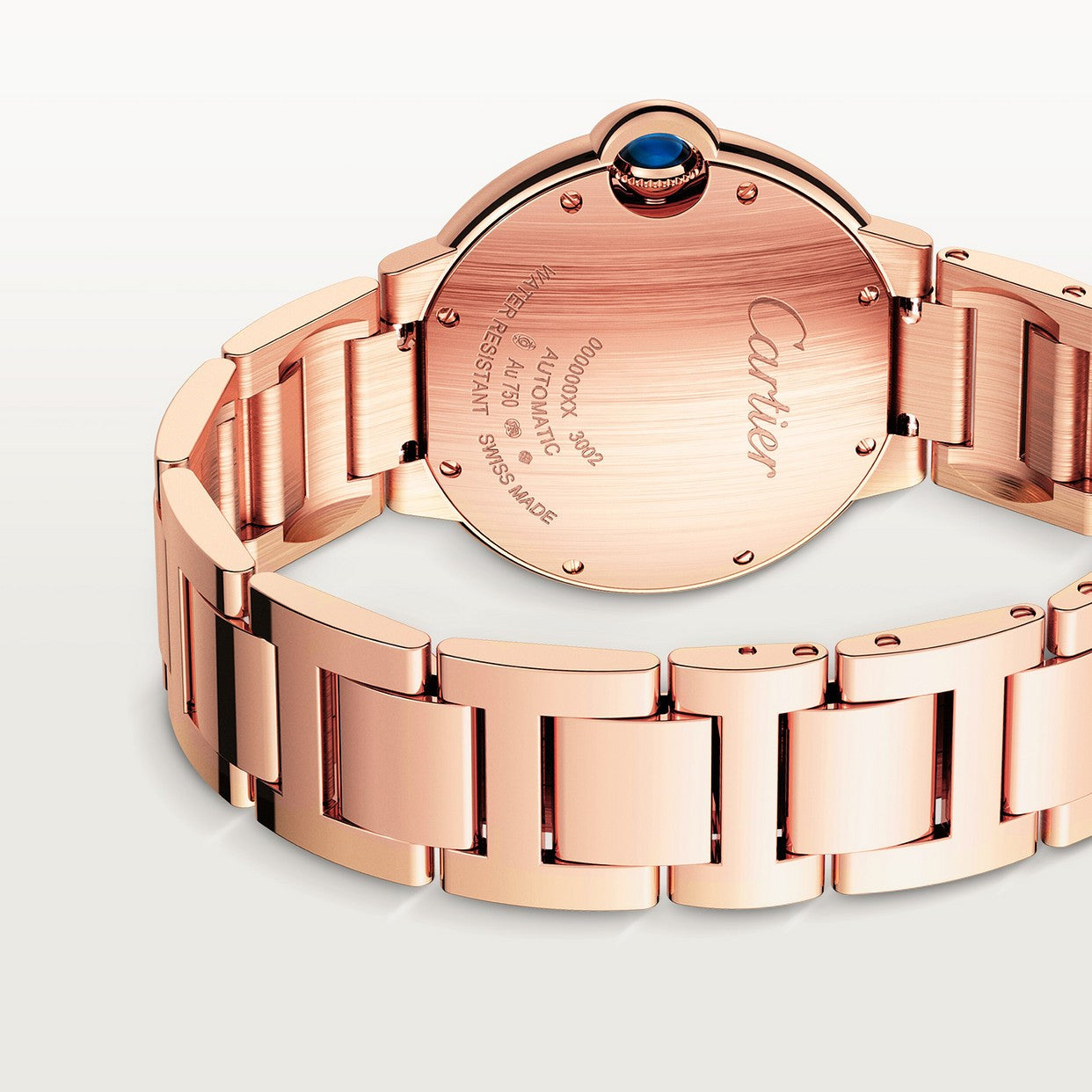 CARTIER BALLON BLEU OR ROSE AVEC STRASS