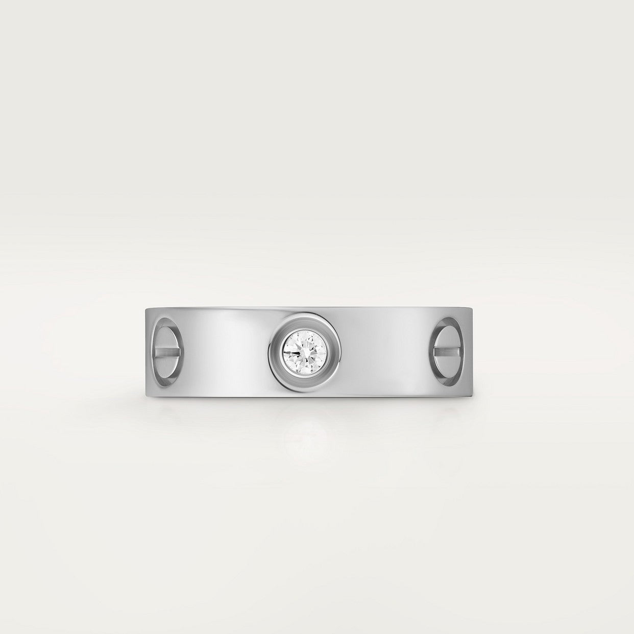 BAGUE CARTIER LOVE MODÈLE CLASSIQUE WHITE GOLD 3 DIAMANTS