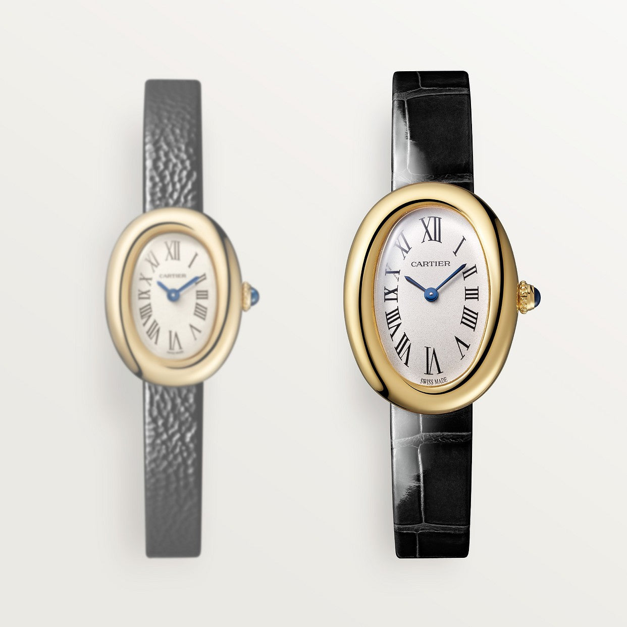 CARTIER BAIGNOIR EN ALLIGATORE NOIR