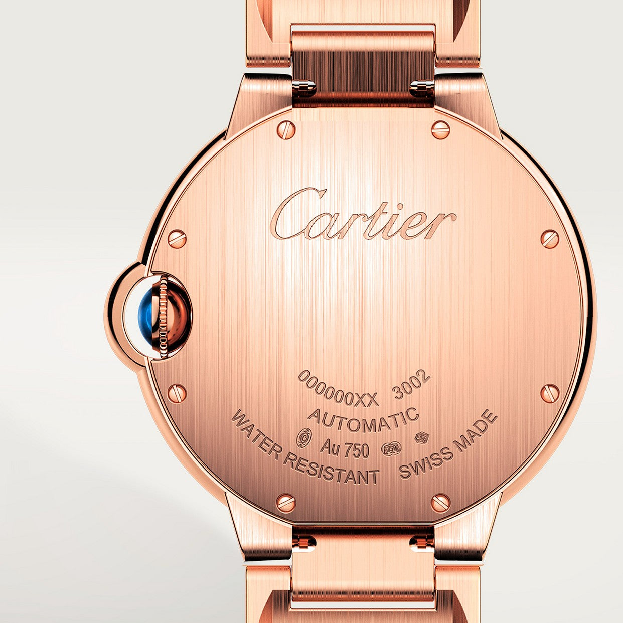 CARTIER BALLON BLEU OR ROSE AVEC STRASS