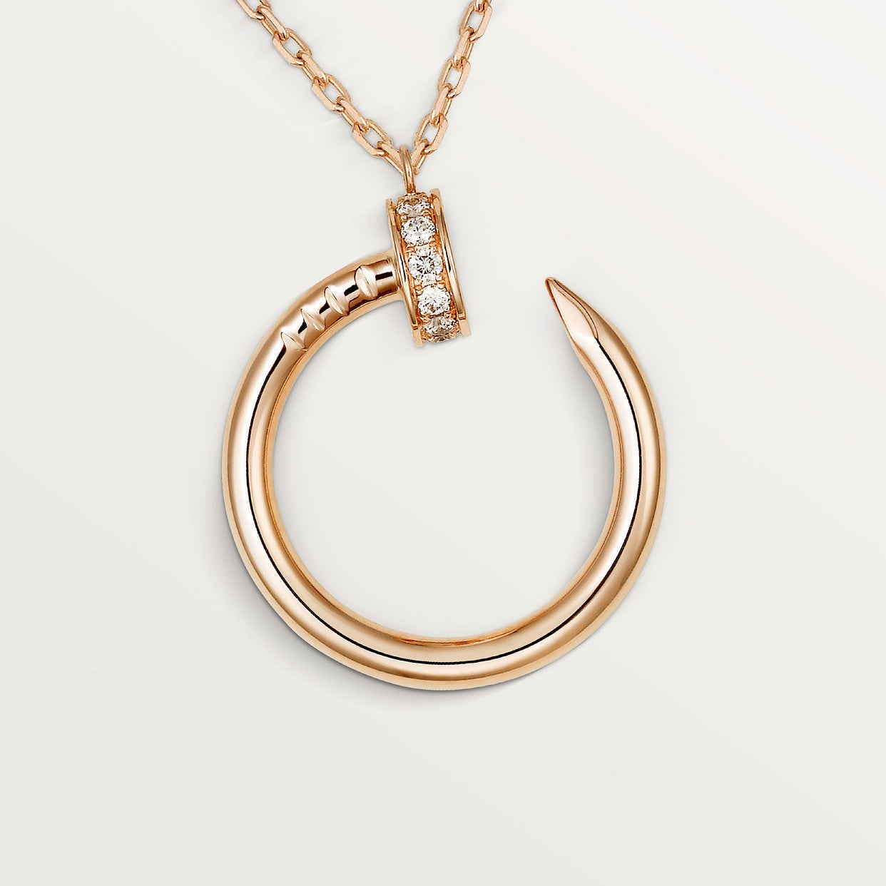 COLLIER CARTIER JUSTE UN CLOU FULL STRASS ROSE-GOLD