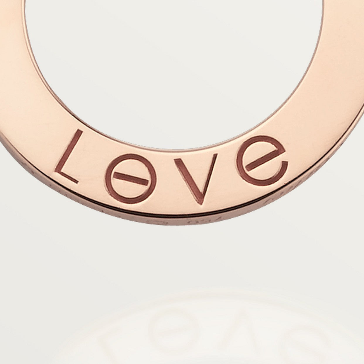 COLLIER CARTIER PENDENTIF LOVE 3 DIAMONDS ROSE GOLD