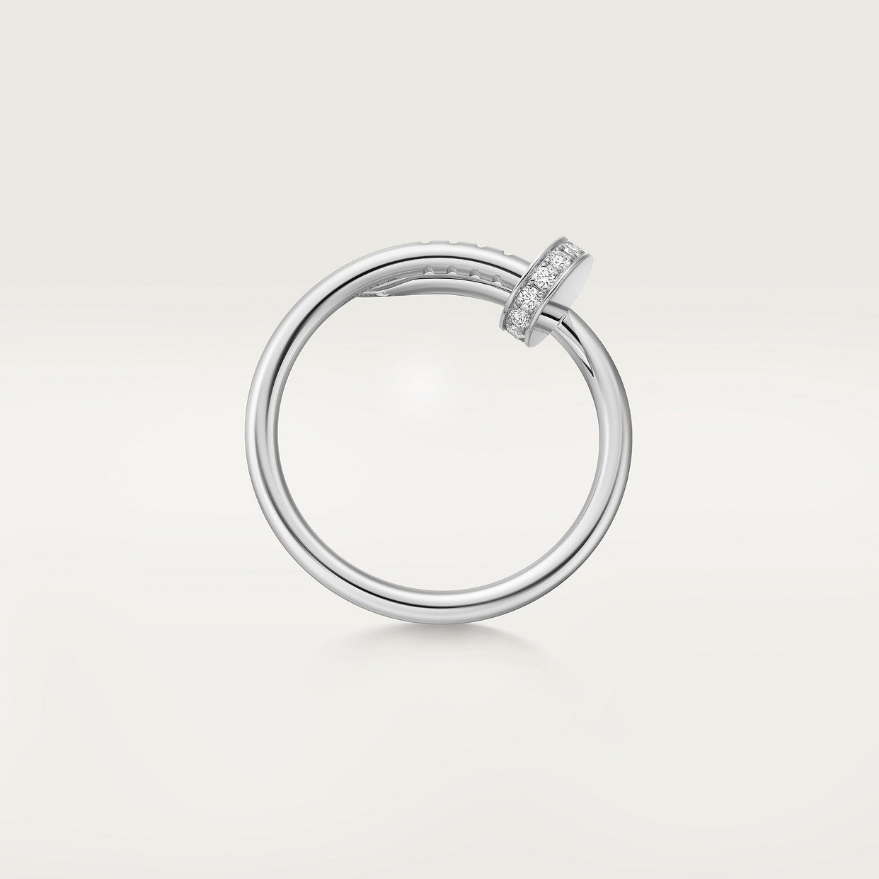 BAGUE CARTIER JUSTE UN CLOU PETIT MODÈLE DIAMANTS WHITE GOLD