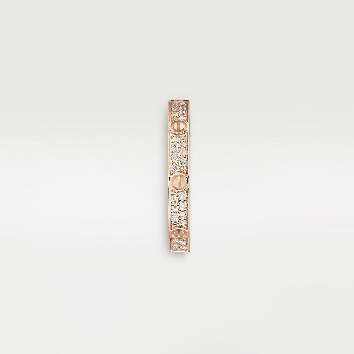 BAGUE CARTIER LOVE PETIT MODÈLE PAVÉ ROSE GOLD