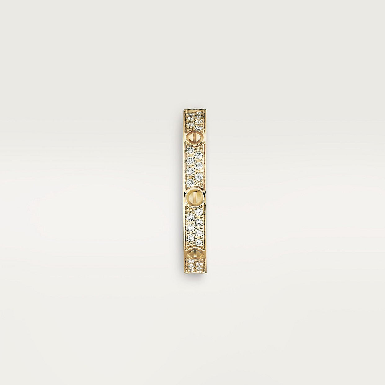 BAGUE CARTIER PETIT MODÈLE PAVÉ GOLD