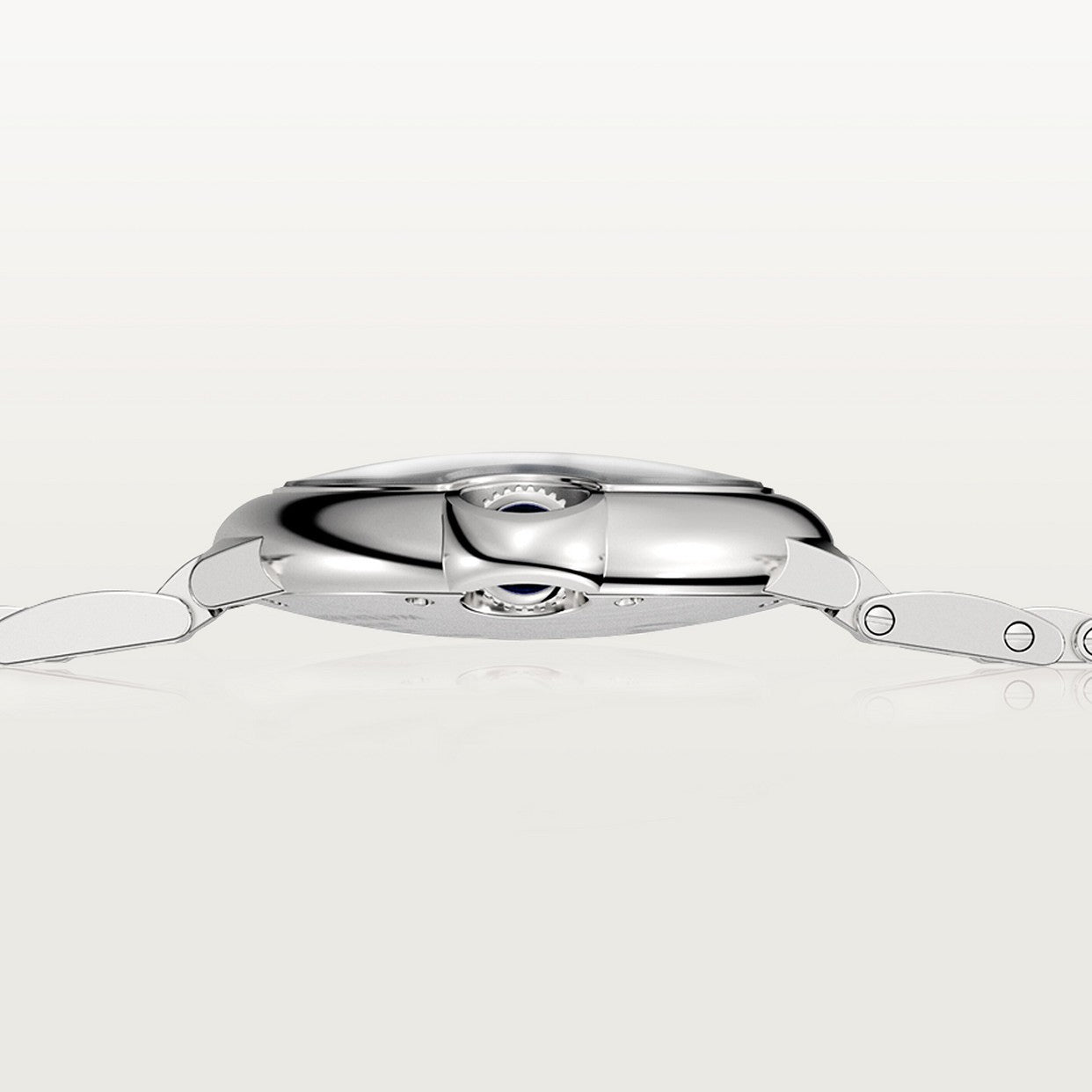 CARTIER BALLON BLEU ARGENTÉ AVEC DIAMANTS
