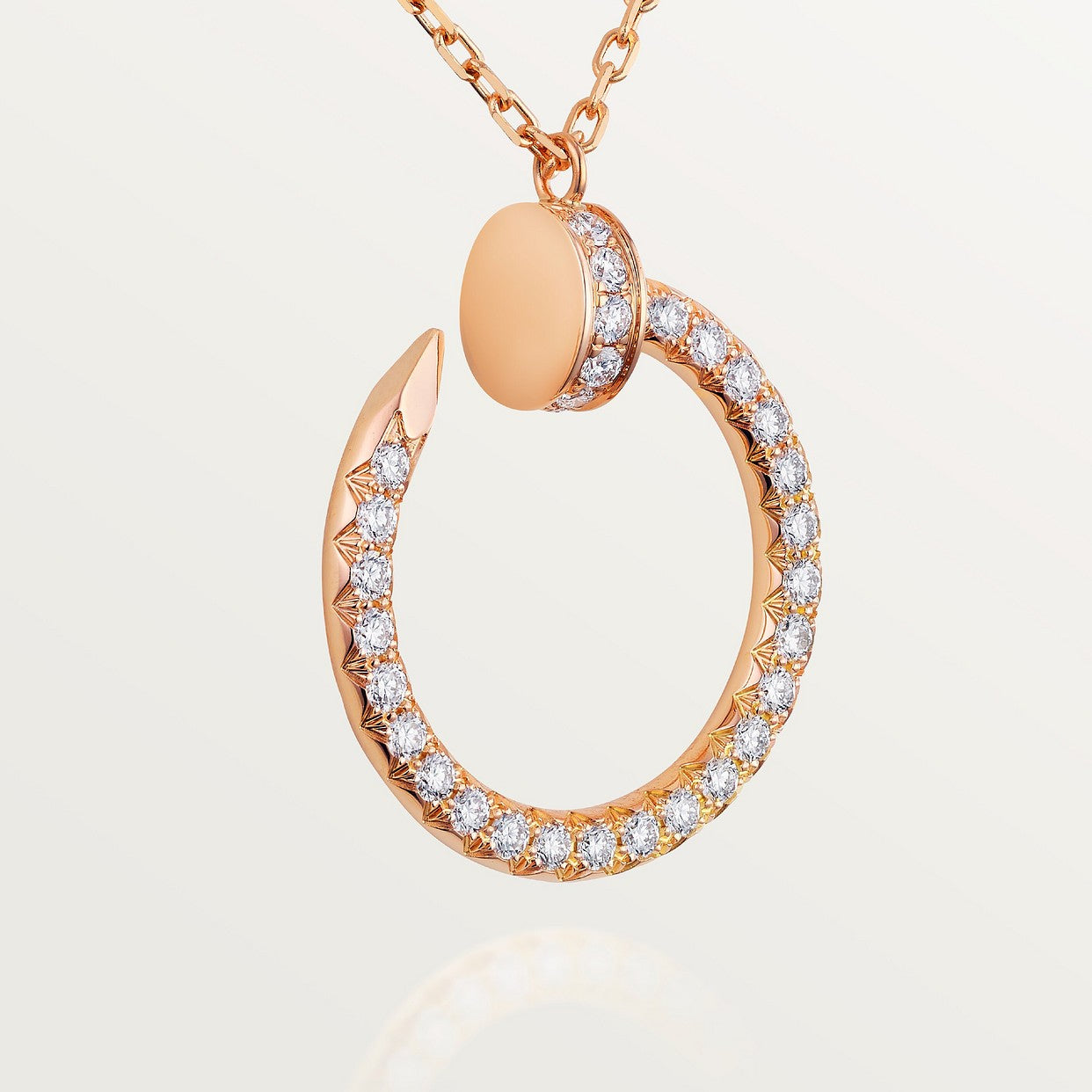 COLLIER CARTIER JUSTE UN CLOU FULL STRASS ROSE-GOLD